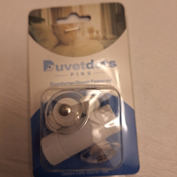 Duvetdots Comfoter Duvet Pins Set Of 4 Blanket Holders Fasteners Bedding Clips - Picture 2 of 4